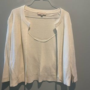Loft Women's Off White XL Cardigan